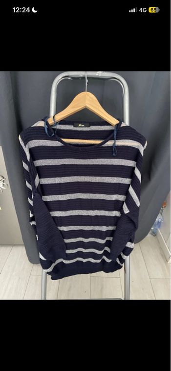 Pull fin manches 3/4