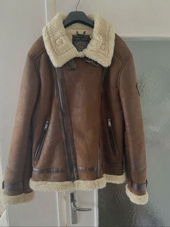 Veste aviateur marron LQD 1964 – doublure sherpa – taille L