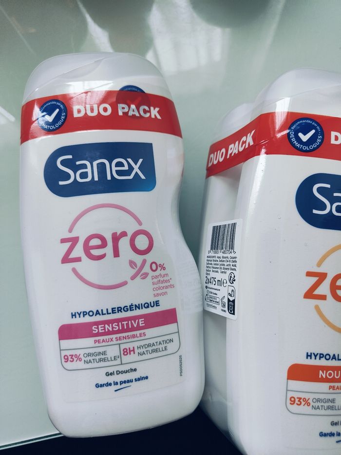 Lot de 4 gels douche sanex Zéro - photo numéro 2