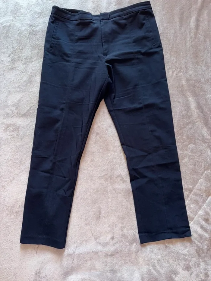 Pantalon à pinces femme Sfera taille 44 bleu marine en très bon état. - photo numéro 5