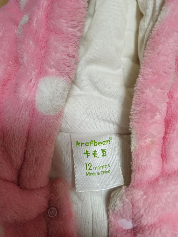 Combinaison d'hiver bébé fille 12 mois, krafbean en très bon état. - photo numéro 5