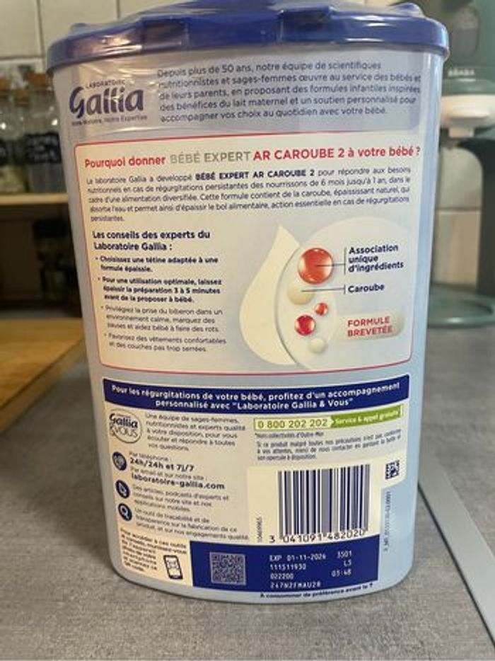 Lait guigoz AR caroube 2e âge - photo numéro 3