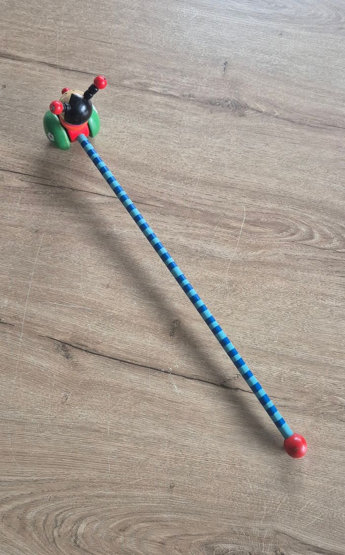 Coccinelle en bois à pousser - photo numéro 5