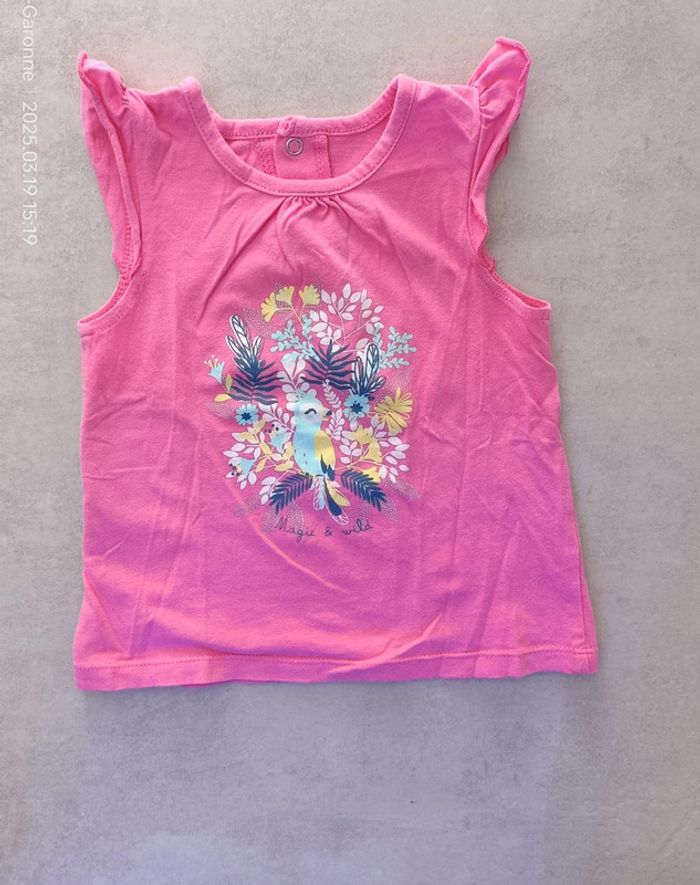 Lot de 2 tee shirt été fille - 24 mois - photo numéro 2