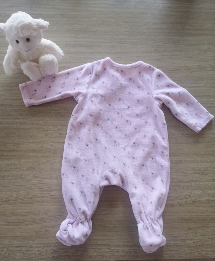 Pyjama rose pale licorne - photo numéro 3