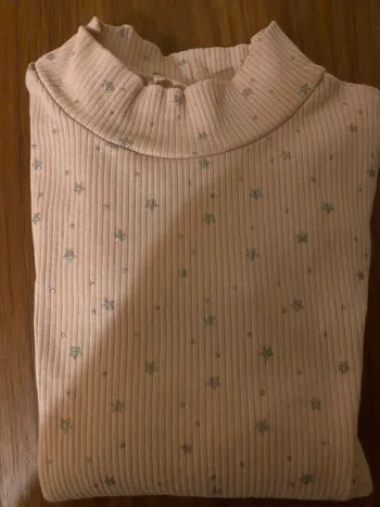 Sous pull fille rose et argent 6 ans Kiabi