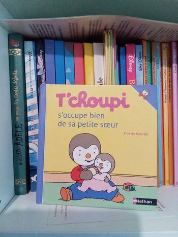 Livre enfant T choupi  s occupe bien de sa sœur Nathan
