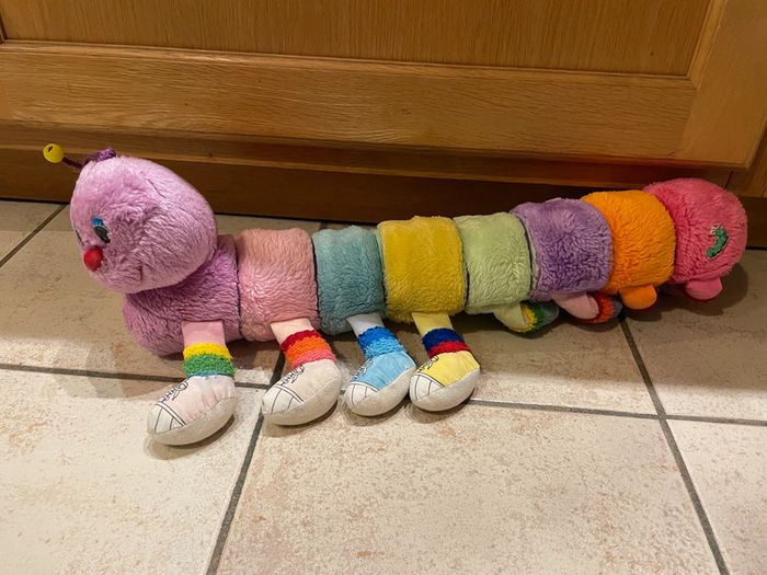 Peluche chenille vintage années 80