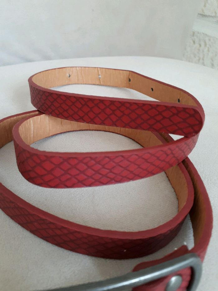Ceinture rouge foncé - photo numéro 2