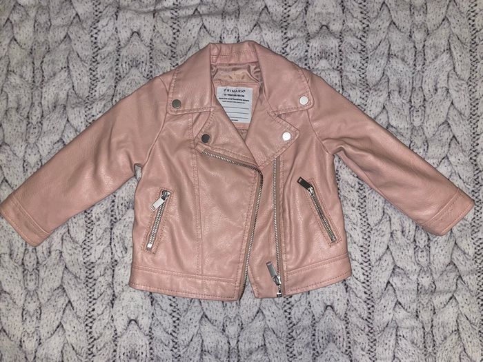 Veste similicuir rose