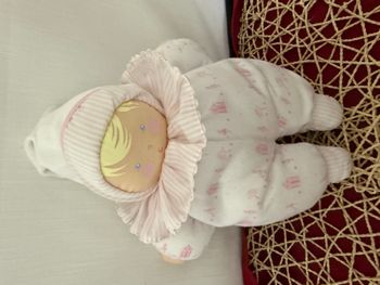 Doudou Poupée Chiffon lutin blanc Corolle Vintage