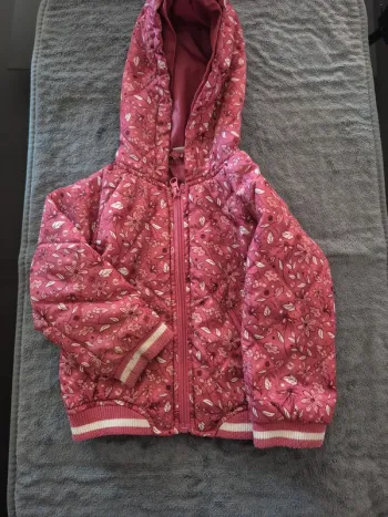 Manteau petite fille fleurs
