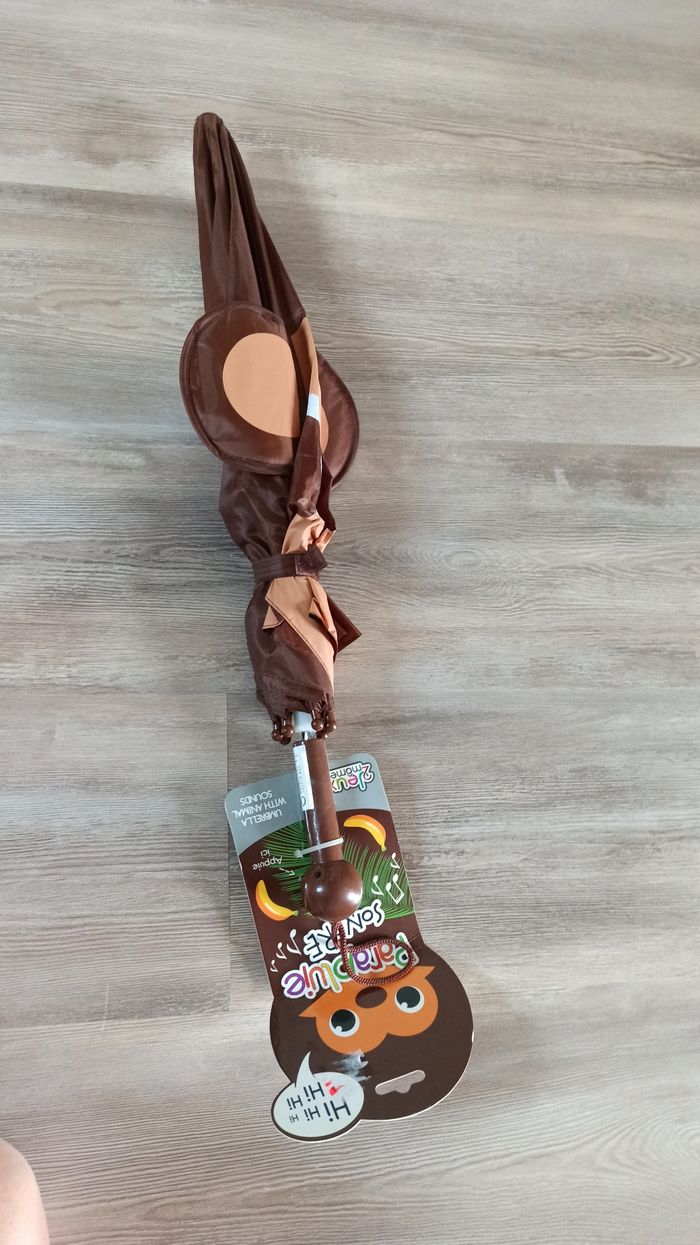 Parapluie enfant sonore singe - photo numéro 5