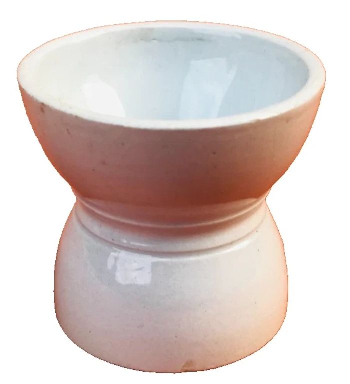 Ancien coquetier diabolo en faïence - photo numéro 8