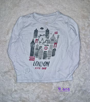 T-shirt manches longues garçon 4 ans
