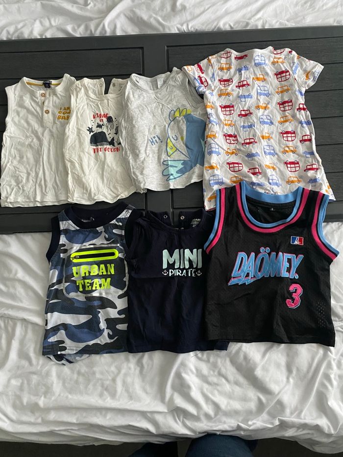 7 Hauts sans manches 2 ans