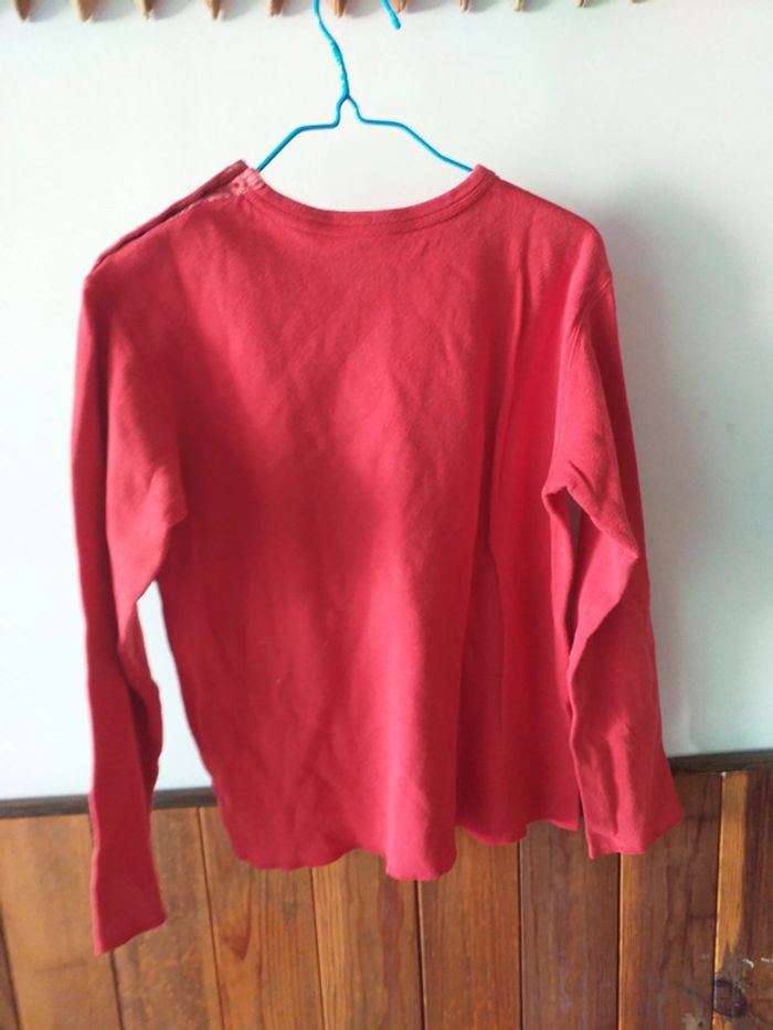 Haut de pyjama rouge - photo numéro 2