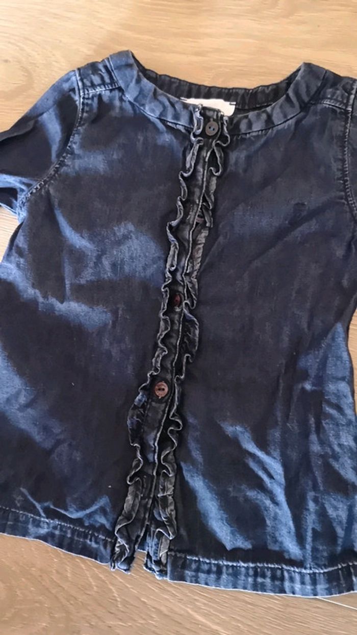 Chemise en jean's jacadi 2 ans - photo numéro 3