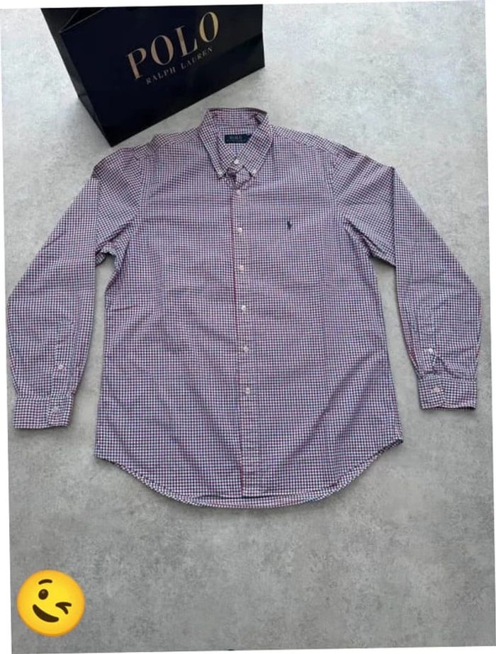 Chemise Ralph Lauren manches longues Taille L rouge Homme Men CHE131 - photo numéro 4