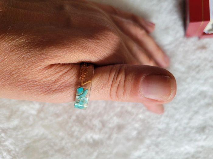 Bague taille 20 resine - photo numéro 7