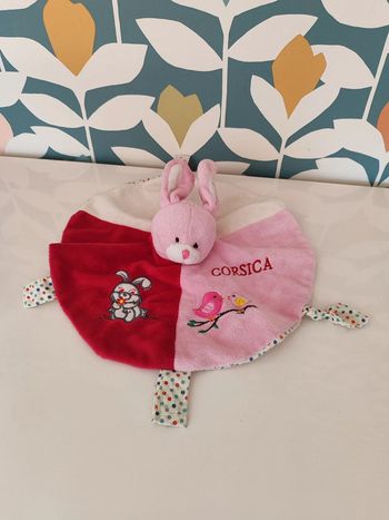 Doudou plat rond lapin Corsica rodadou