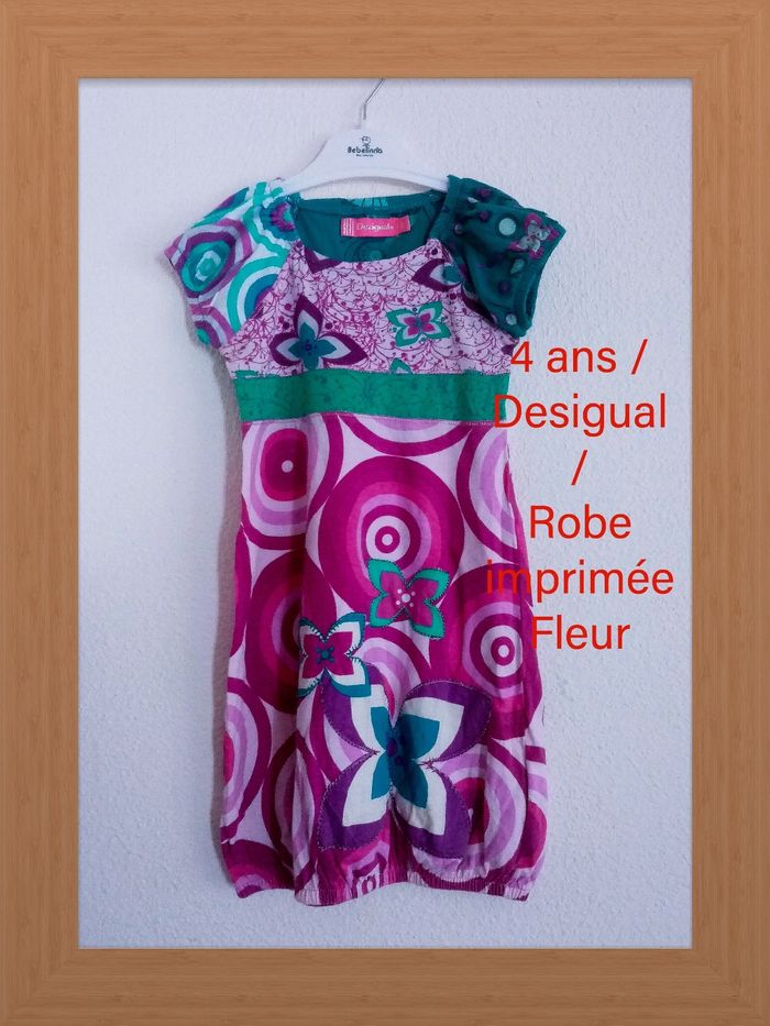 Robe fleurie /fille /desigual/4 ans