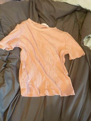 Top côtelé rose pâle Jennyfer – basique tendance