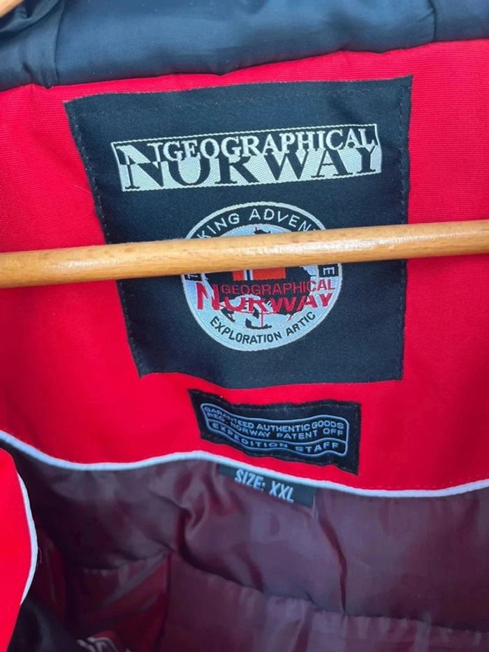Blouson XXL rouge geographical norway - photo numéro 3
