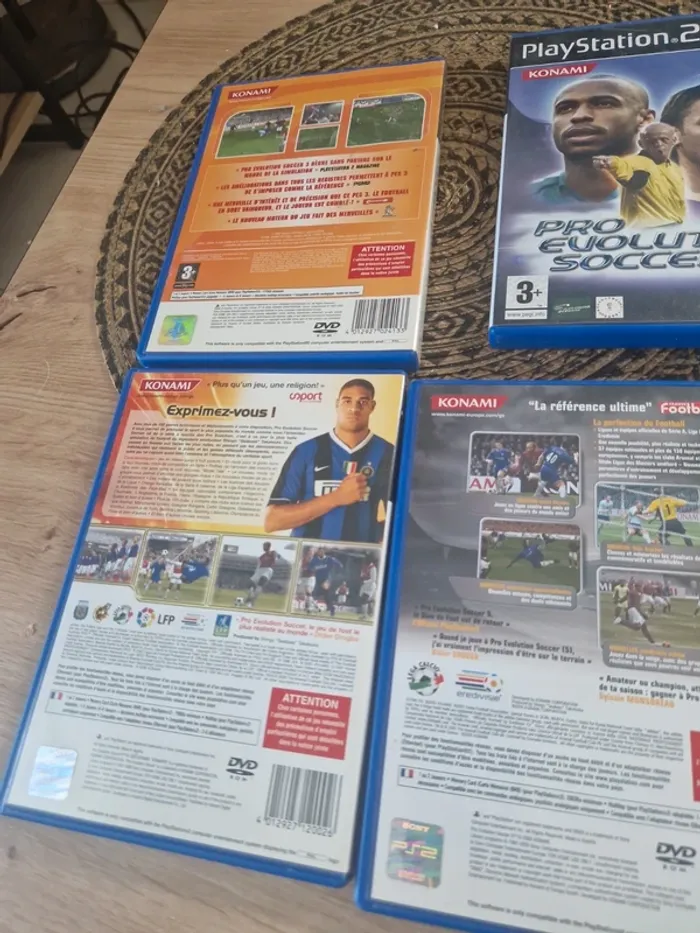 Lot de 4 jeux PlayStation 2 tres bon etat pro évolution soccer - photo numéro 4