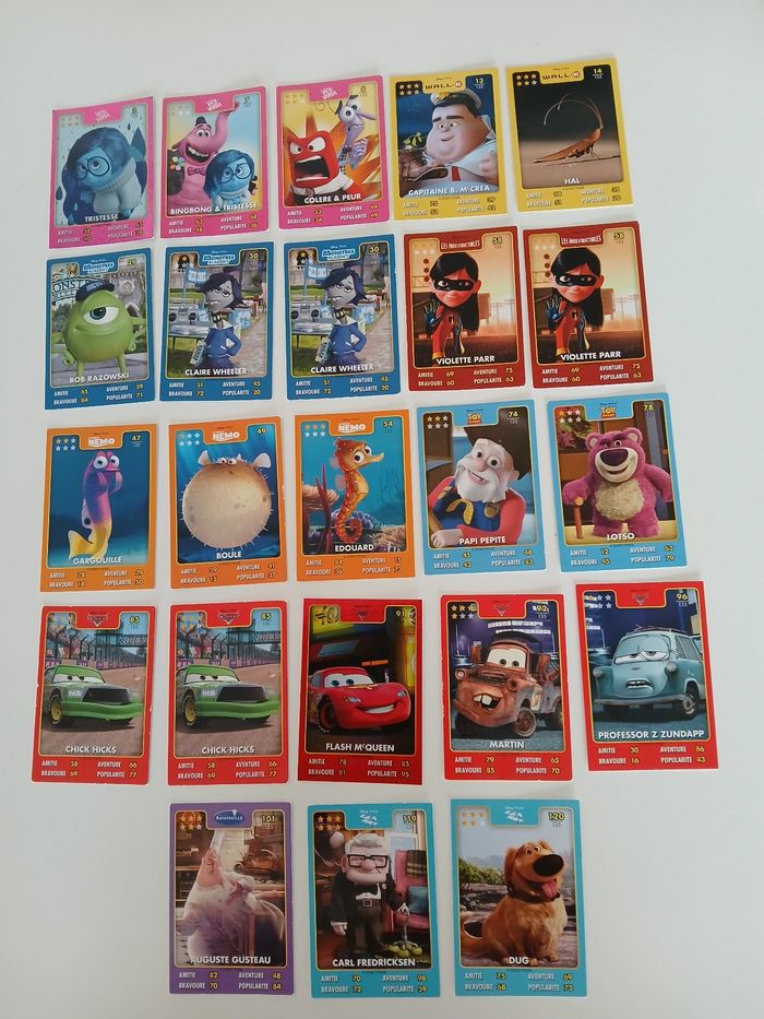 Lot de cartes Disney