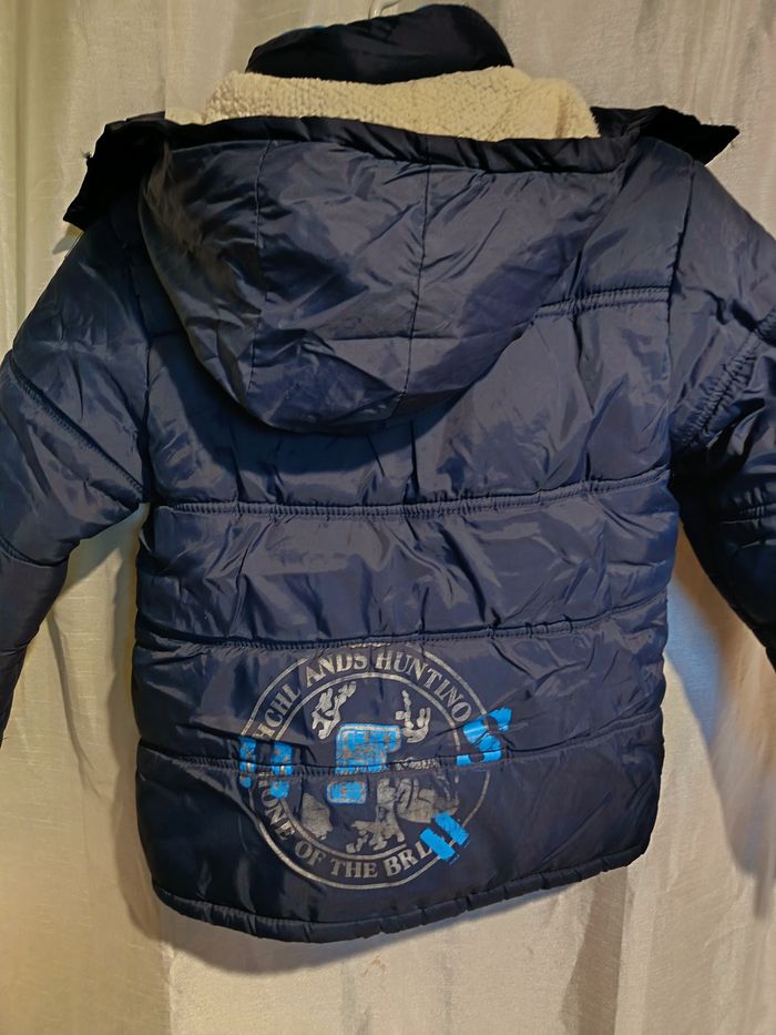 parka bleu marine fourré de Sport 5 ans réf 19 P - photo numéro 5