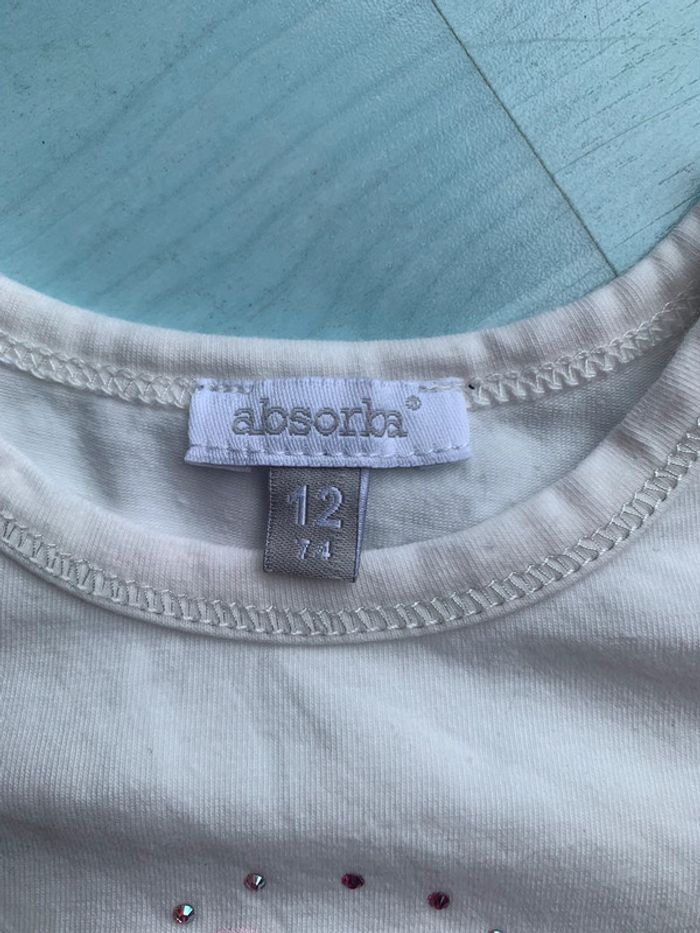 T shirt fille absorba 12 mois - photo numéro 3