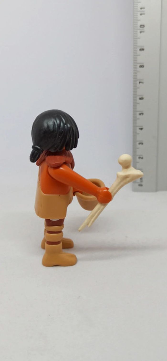 Homme de cromagnon avec bol et os playmobil - photo numéro 3