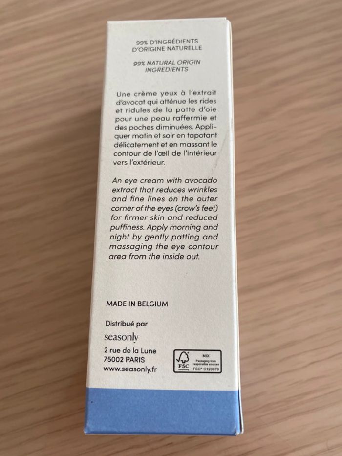 Crème anti-âge pour les yeux de la marque seasonly - photo numéro 2