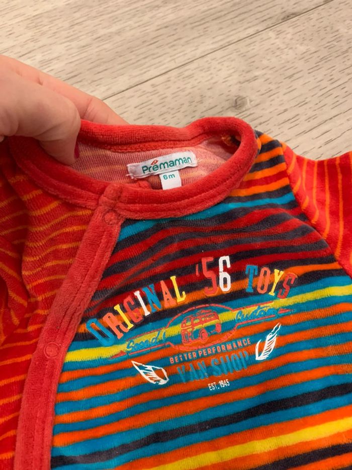 Pyjama, coloré chaud, six mois - photo numéro 5