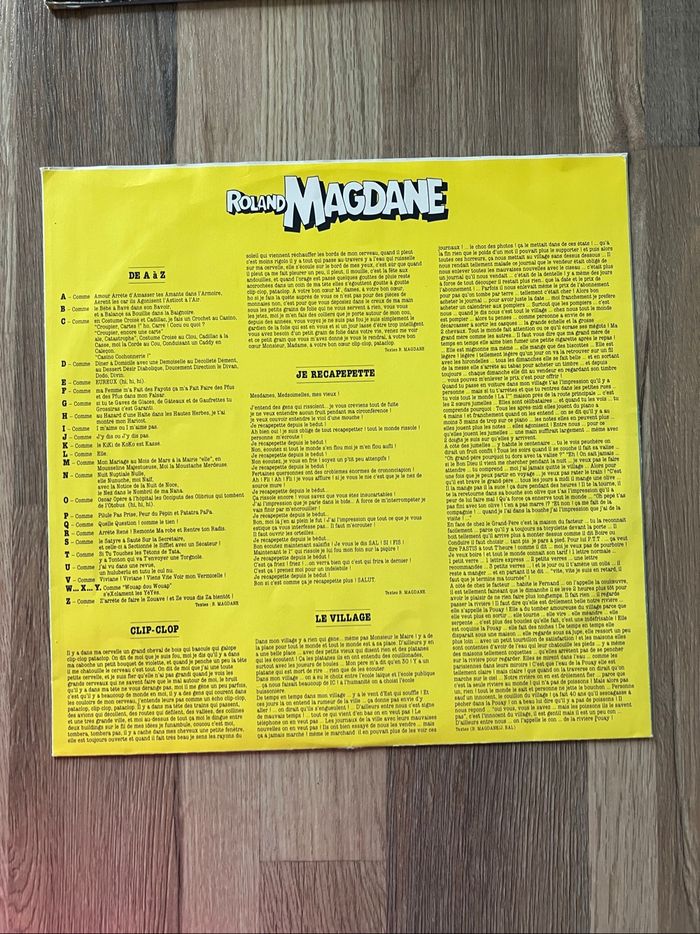 Vinyle 33 tours-Roland Magdane-Enregistrement Public 5 - photo numéro 3