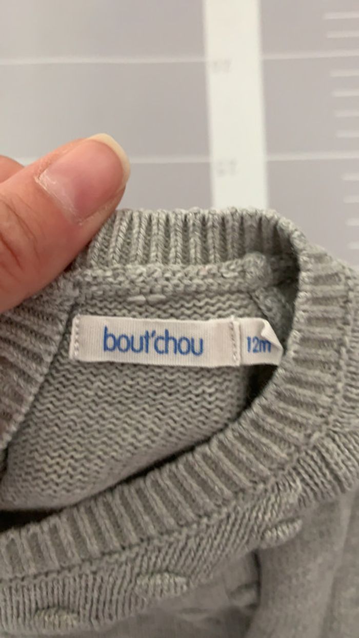 Pull gris manches longues - photo numéro 3