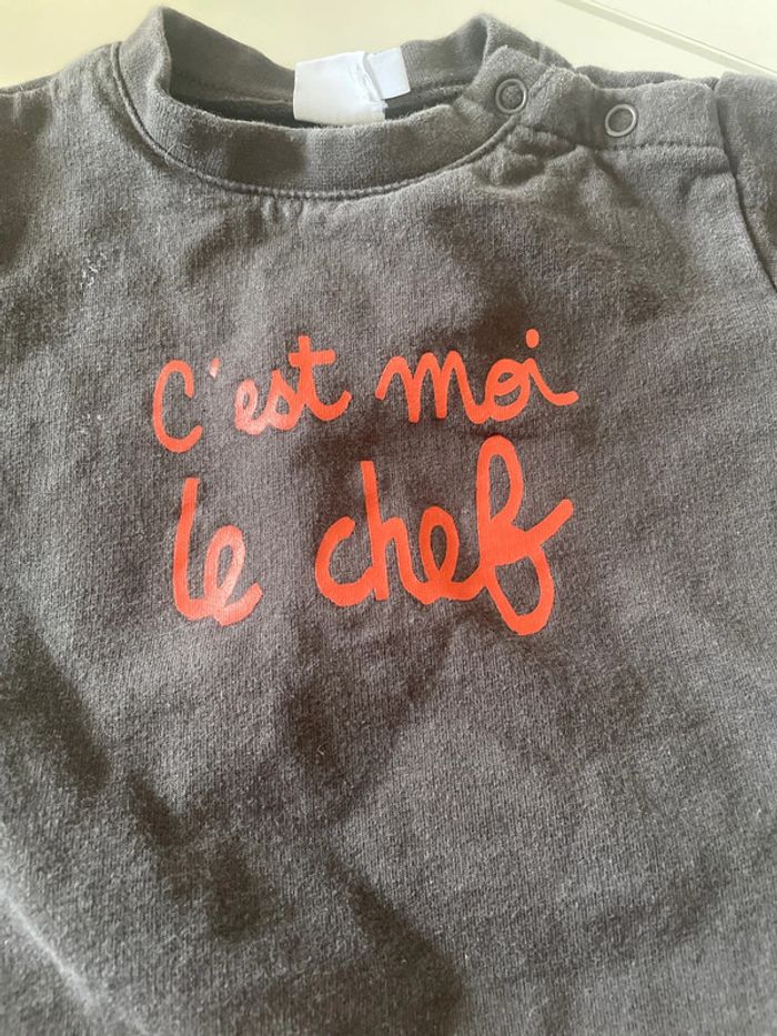 Pull « c’est moi le chef » - photo numéro 2
