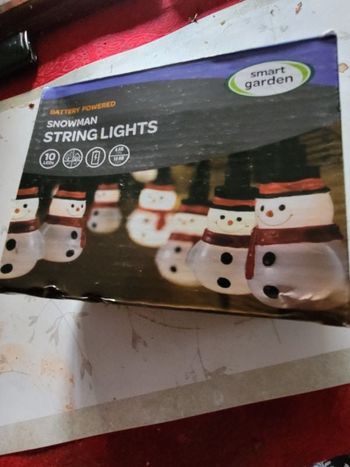 Guirlande bonhomme de neige 10 leds