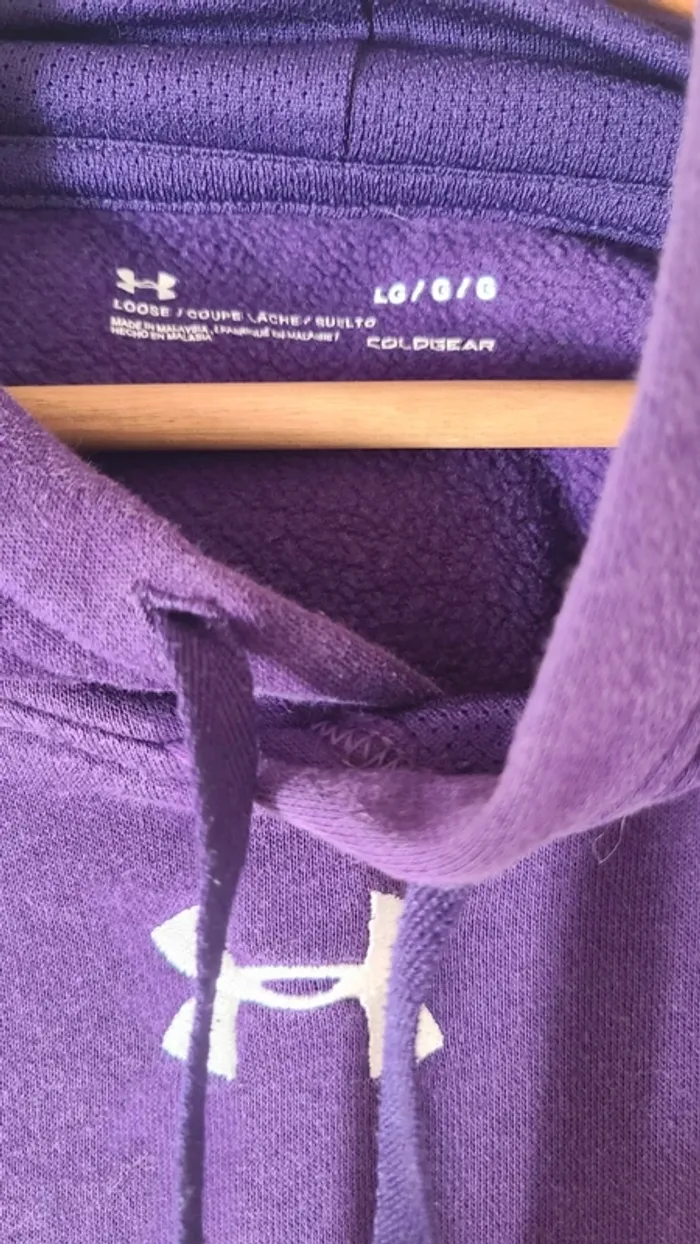 Sweat violet Under Armour taille L - photo numéro 3