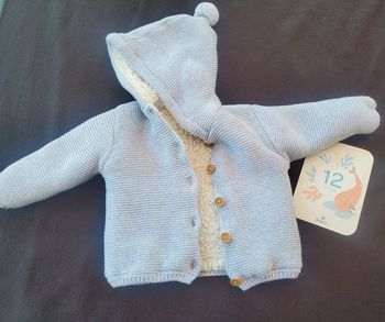 Veste moumoute gris hiver kiabi