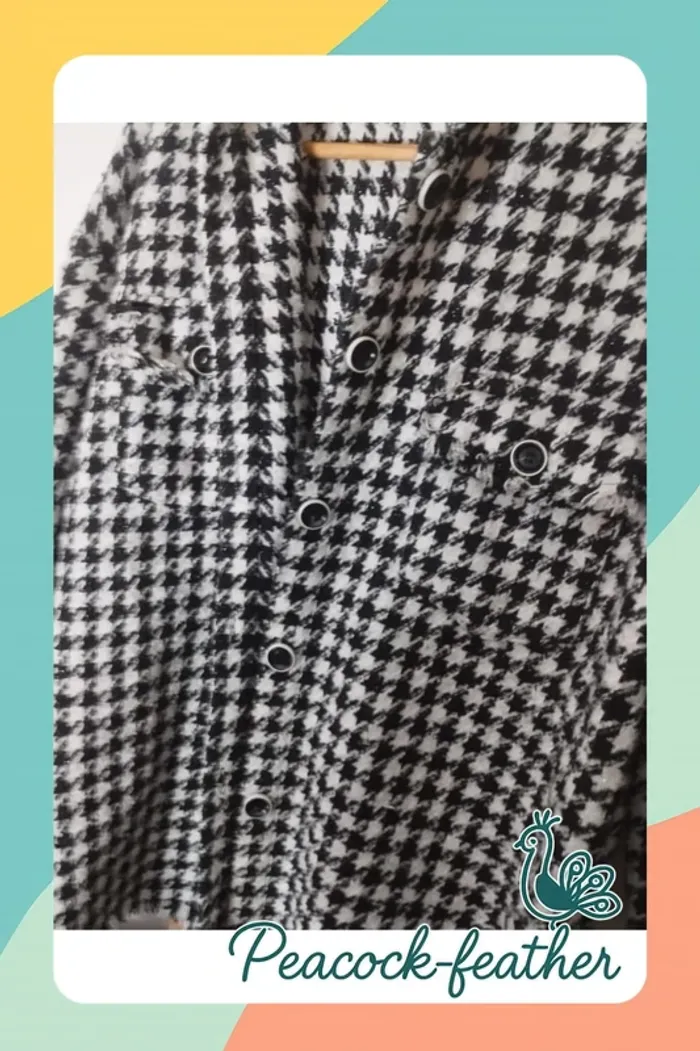 Veste blanche et noire shein 38 - photo numéro 2