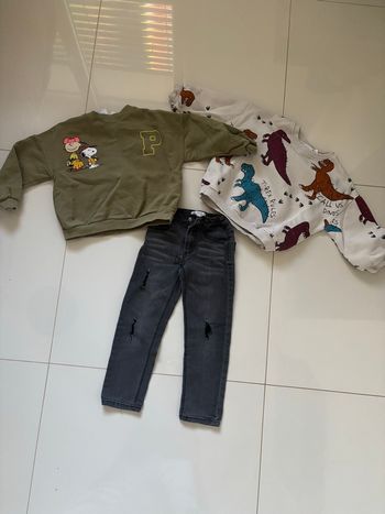 Ensemble garçon pantalon + 2 sweats 