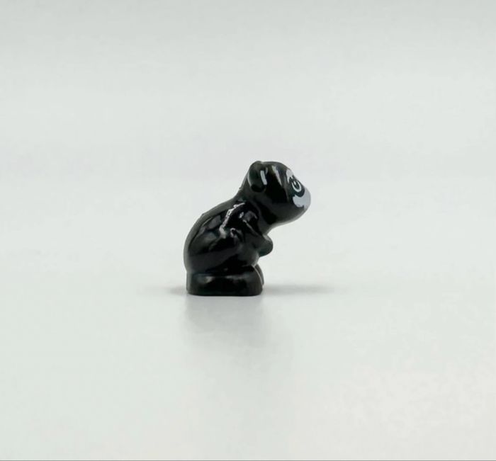 Lego Animaux Friends : Souris / Hamster noir (visage blanc, museau rose) - NEUF - photo numéro 6