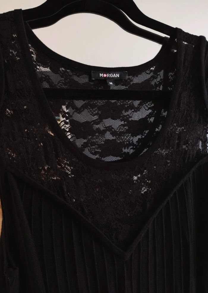 Robe sans manches moulante dentelle noire taille S Morgan - photo numéro 3