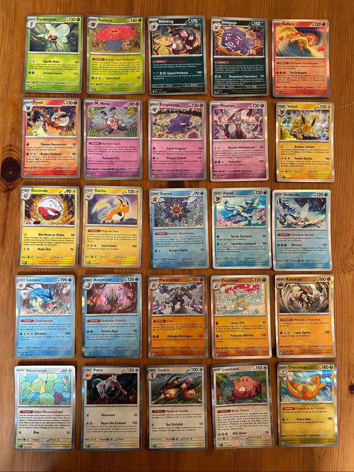 Lot Cartes Pokémon holographiques Rare EV3.5 MEW 151 FR neuf