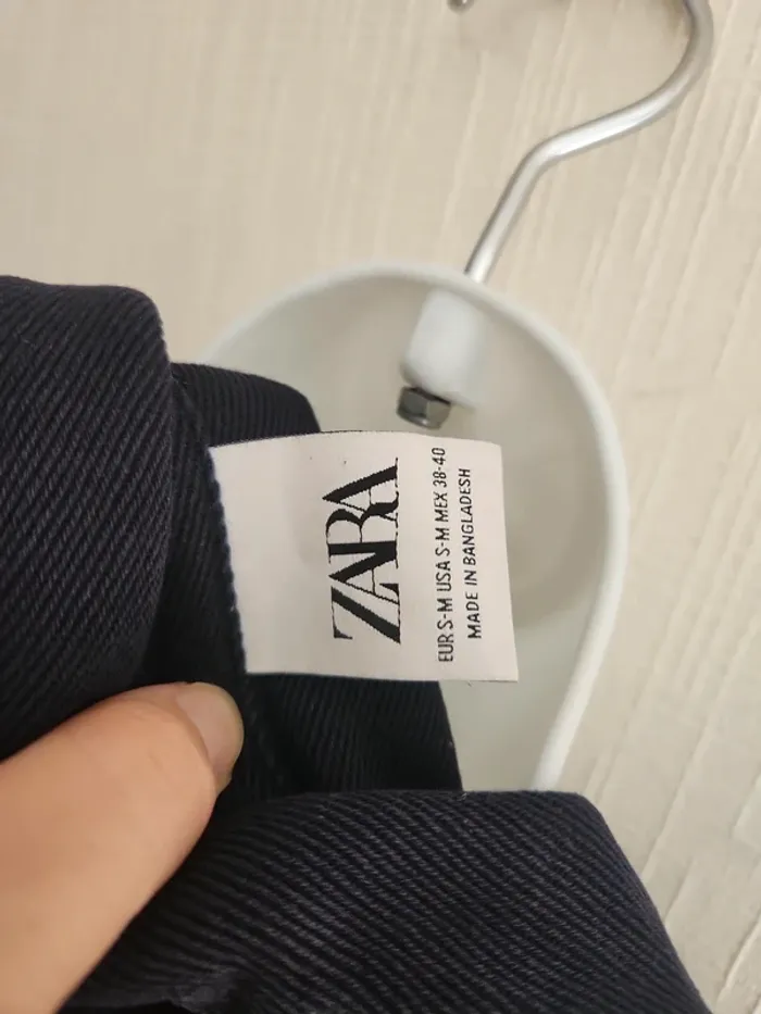 Sweat bleu marine Zara S/M poche poitrine - photo numéro 8