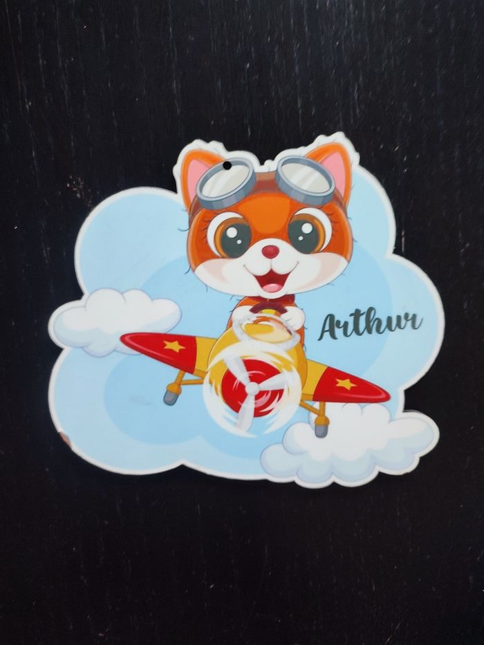 Étiquette porte Arthur