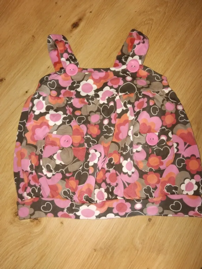 Ensemble  fleurie fille taille 6 mois - photo numéro 2