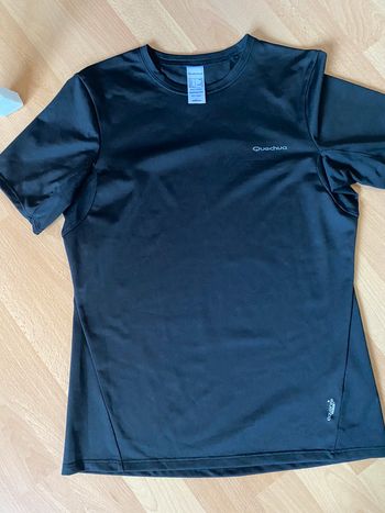 T-shirt noir Quechua Equarea Control Taille S